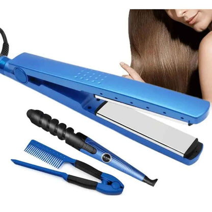 Kit Plancha, Rizador y Peine Térmico Profesional