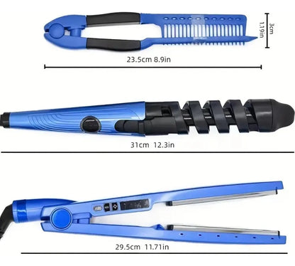 Kit Plancha, Rizador y Peine Térmico Profesional