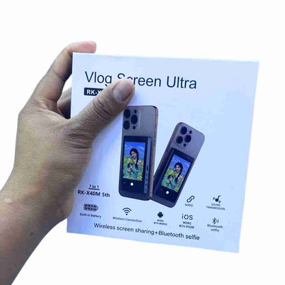 Pantalla Vlog Ultra + Control Bluetooth