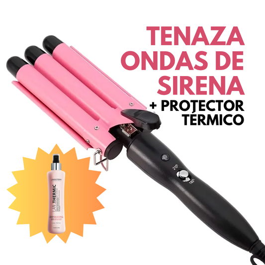Tenaza Ondas De Sirena + Protector Térmico