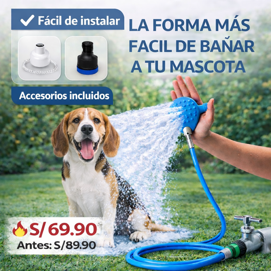 DUCHAPET | Ducha para mascotas con masajeador