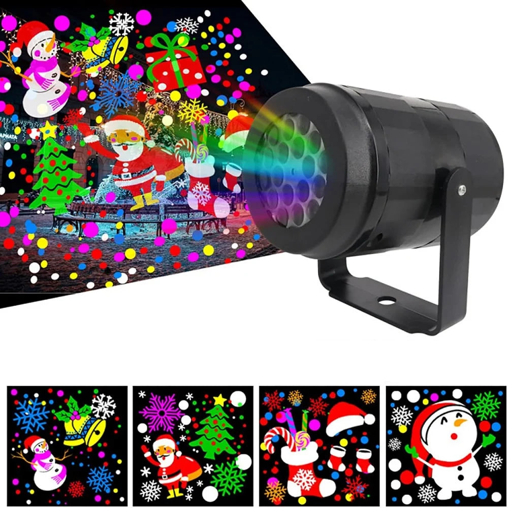 Proyector Navideño LED | Figuras Animadas Multicolor