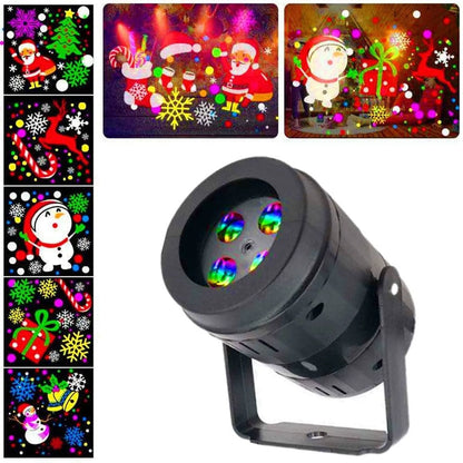 Proyector Navideño LED | Figuras Animadas Multicolor